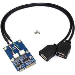 YUGSHNKFC Kleine PCIE aan USB2.0 Externe Uitbreidingsadapterkaart Kleine Pcie naar Usb-Adapter