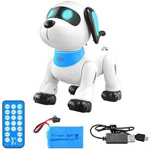 meetgre Elektronische Robot Dog Toy, Smart Robot Dog Toys Interactieve Puppy, Intelligente RC Robot Dog Voice Toy, Reageert op aanraken, Zingen, Praten, Wagging En Dansen Hond Pop Machine Voor nuttig