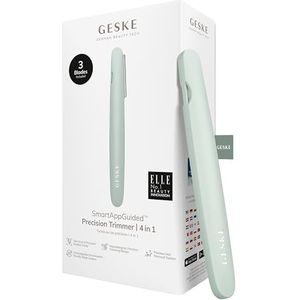 GESKE Precision Trimmer | 4 in 1 | Haarverwijderaar | Tondeuse | Gezicht & lichaam | Mannen & Vrouwen | Verzorging | Hypoallergene, eenvoudig te verwisselen mesjes | Alle huidtypes