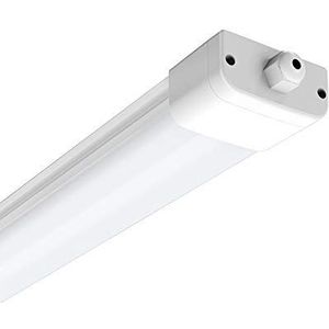 Anten Led-lamp voor vochtige ruimtes, 60 cm, met 18 W, 4000 K, neutraal wit, 1800 lumen, ultraslim plafondlamp, waterdicht IP65, met pc-afdekking, voor kelder garage