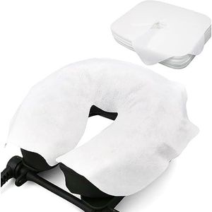Luriseminger 300 stuks wegwerp-pads voor de hoofdsteun van de massagestoel, wegwerp-neusdoeken voor massagestoelen, geschikt voor alle massagestoelen, massagetafels en therapiestoelen