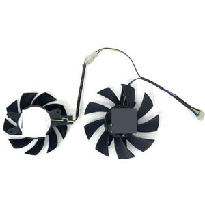 2 STUKS/set GA72S2U GA82S2H 0.32A 4Pin Koelventilator Voor ZOTAC voor GAMING voor GeForce GTX 1660 SUPER 1660Ti Twin Fan ZT-T16620F-10L(Black 2-Fan GA)
