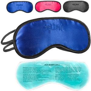 Feluna - Slaapmasker - Met Koelkussen - Verstelbare Elastische Band - Helpt Bij Migraine