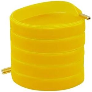 MOVDARL 2 paar 1,27 cm poolcoating, enkelzijdige pluche schoenveters met goudkleurige metalen aglets, elegante singelband, pluizige suède kant (1616-2 goudgeel, 160 cm)