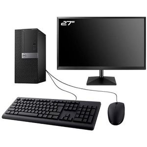 PC Dell 3040 Tower Gaming Display 27 inch RTX 3050 i5-6500 RAM 16GB SSD 1TB W11 WiFi (gereviseerd)