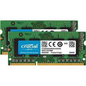 Crucial - CT2K8G3S1339M - Geheugen - 16 GB Kit - DDR3/DDR3L - SODIMM - 204 pin