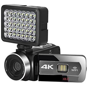 Videocamera Vlogcamera Recorder 4K Camcorder HD Professionele digitale webcamera's for fotografie 18x zoom Autofocus Videorecorder Vlog(32G SD Card,With Fill In Light)