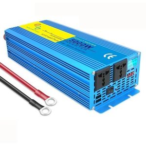 Omvormer Zuivere Sinusomvormer 4 KW 5 KW 6 KW 12 V 24 V DC Naar AC 220 V 230 V LED-display Auto Zonne-omvormer Transformator Auto-omvormer(12V220V 5000W)