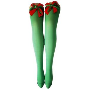 De mannen en vrouwen hebben skilaarzen sokken Dames Kerst Strik Overknee Sokken Multicolor Universele Maat(Y triple pair)