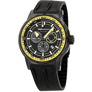 MOMO Design Casual horloge MD2164BK-51, zwart, Riem
