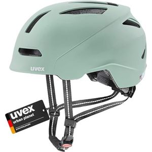 uvex urban planet - robuuste stadshelm voor dames en heren - individueel passysteem - van gerecycled materiaal - jade matt - 58-61 cm