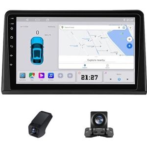 Carplay autoradio 2 Din geldt voor Hyundai Sonata 7 LF 2017-2019 met Android Auto Bluetooth 9inch touchscreen autoradio met FM-radio/DSP GPS stuurwielbediening+achteruitrijcamera(C10 Pro)