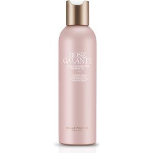 GELLÉ FRÈRES Douchegel Dames, Body Wash, Geschikt voor Normale tot Droge Huid, Extreem Verfrissend, Voedend Hydraterende Zacht, PH Neutraal, Douche Olie, Shower Gel, Rose Damascene Geur, 200 ml