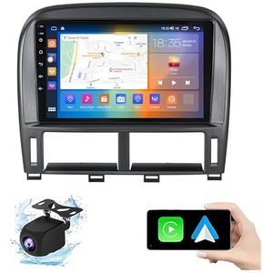 Android 13.0 2 Din Autoradio 10"" Touchscreen Auto Stereo Voor Toyota Celsior XF30 2000-2006 Met Draadloze Carplay Android Auto GPS Navigatie AHD Omgekeerd Beeld Stuurwielbediening(P5(4G+64G))