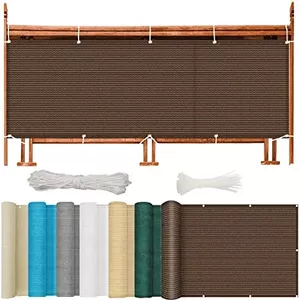 Mazovia Balkonscherm, Terrasscherm, Tuinscherm, PVC, 100x300 cm, Antraciet Grijs, Windbestendig, Zonder Boren, Weerbestendig en UV-bestendig - Jaarrond, Modern, Voordelig Mazovia Balkonscherm, Terrasscherm, Tuinscherm, PVC, 100x300 cm, Antraciet Grijs, Windbestendig, Zonder Boren, Weerbestendig en UV-bestendig - Jaarrond, Modern, Voordelig