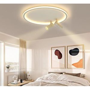 LONGDU Dimbare LED-plafondlamp, moderne inbouw plafondlamp, minimalistische ronde/vierkante plafondverlichtingsarmaturen for slaapkamer kantoor trappen hotel woonkamer keuken hal (Color : Round White