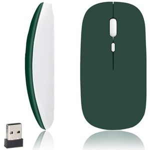 iSTYLE Draadloze Bluetooth-muis, 1600 DPI optische tracking, 3 knoppen, Bluetooth 5.2, stille mini-muizen, compatibel met Mac, pc, Macbook, iPad, Android, iOS, Windows (AA-batterij vereist)