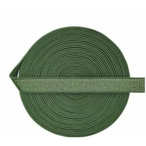 5 10 Yard 3/8"" 10mm Glanzende BH-band Elastische band Nylon Spandex Schouderband Ondergoed Lingerie Jurk Naaiwerk Afwerking-Militair Groen-15mm-2 Yards