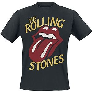 Rolling Stones, The Vintage Type Tongue T-shirt zwart 3XL 100% katoen Band merch, Bands, Duurzaamheid