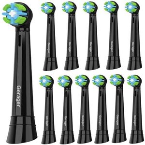 GERAGER Vervangingskoppen voor tandenborstels, compatibel met Oral B iO, vervangende koppen voor orale B iO 3 4 5 6 7 8 9 10 serie elektrische tandenborstels, 12 stuks