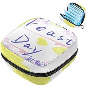 Kleine make-uptas,draagbare make-uptas,feestelijke viering,Travel Makeup Case Organizer for Women with Zipper