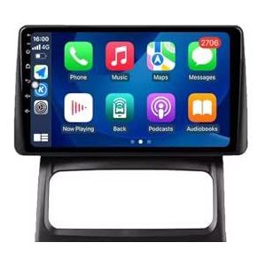 Android 14 Autoradio 9 inch touchscreen voor Renault Clio 2 BB CB 2001-2012 Autoradio Navigatie met Carplay met GPS navigatie Bluetooth FM USB Steering Wheel Control(B7 1G+32G)