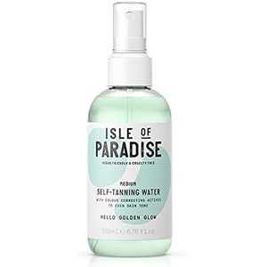 Isle of Paradise Zelfbruinend water, hydraterend, natuurlijke ingrediënten, veganistisch, 200 ml, medium