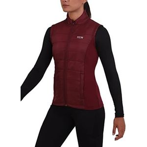 TCA Dames Excel Runner Lichtgewicht Thermische Hardloop Gilet Bodywarmer met Ritszakken - Cabernet, S