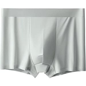 Men'S Underwear 6Pcs Ice Silk Seamless Mens Underwear Solid Color Plus Size Boxer Shorts Mens Mid Waist Breathable Boxer Pants-1,L45-55Kg
