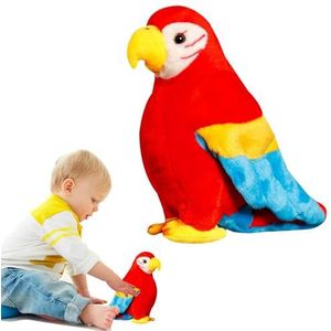 Papegaai knuffeldier pluche, Felle kleuren Simulatie Vogel Knuffels, Vogel knuffel, vogel knuffels, pluche knuffels voor jongens meisjes, cadeau voor kinderen en kinderen Bexdug