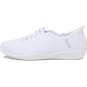 Skechers Newbury St-Lightly Sneakers voor dames, wit/weelderige tuin, 35,5 EU, Witte weelderige tuin, 35.5 EU
