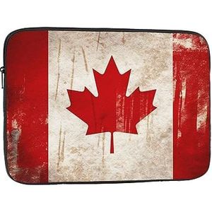 Retro Canada Vlag Laptop Case Laptop Sleeve Laptop Tas Shockproof Beschermende Notebook Case Laptop Cover 10 inch