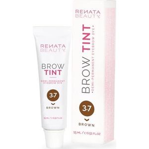 Renata Beauty Wenkbrauwverf – Premium Wenkbrauw Verf – 15 ml Aanpasbare, Langdurige Eyebrow Tint met 4 weken resultaat – Veilige en Milde Wenkbrauw Tint – 4 Beschikbare Kleuren [Bruine Kleurstof]