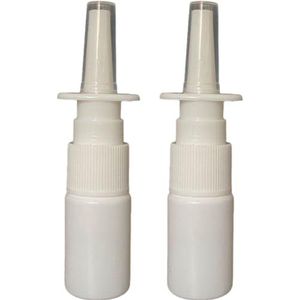 1 stks/partij 10 ml Wit Lege Plastic Neusspray Flessen Pomp Spuiter Mist Neus Spray Hervulbare Fles voor Medische Verpakking