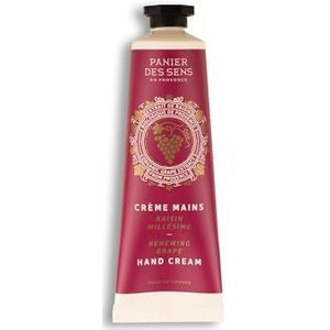 Panier des Sens - Handcrème voor droge huid en druiven – mini hydraterende handcrème – sheaboter en amandelolie – handverzorging – 97% natuurlijke ingrediënten – 30 ml