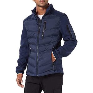 TOM TAILOR Mannen Hybride gewatteerde jas 1032475, 10668 - Sky Captain Blue, M