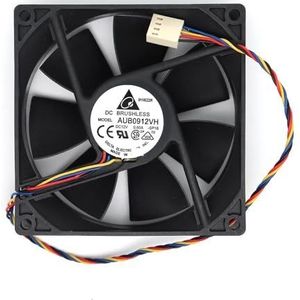 Voor AFB0912VH = AUB0912VH 9cm 90mm 90 * 90 * 25MM 9225 DC 12V 0.60A 4-pins pwm computer cpu koelventilatoren(AUB0912VH)