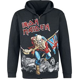 Iron Maiden The Trooper - Battlefield Vest met capuchon zwart XL