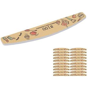 Vingernagelvijlen, Nail Art Tools Professionele Nagelvijl Wasbaar Herbruikbaar voor Thuis voor Make-upsalons (#100)