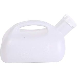 DQZRTUECA 3000ml reisurinoir for mannen, wit, diameter 6 cm
