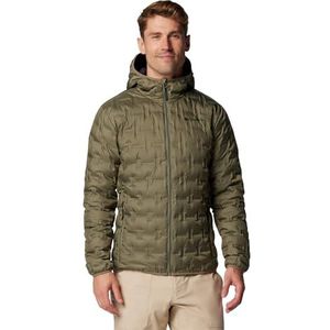 Columbia Delta Ridge Down Hooded Jacket Donsjack met capuchon heren, Steengroen, M