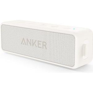 soundcore Anker 2 Bluetooth-luidsprekers, fantastisch geluid, enorme bas met dubbele bas-drivers, 24 uur batterij, verbeterde IPX7 waterbescherming (gereviseerd)