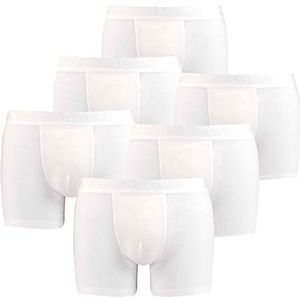 Levis boxershorts voor heren, premium boxershorts, onderbroek, ondergoed, verpakking van 6 stuks, wit, L