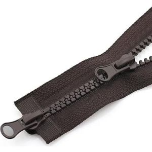 Ritsen 3-delige jas met ritssluiting Dubbele ritssluiting Kleding Rits Accessoires Slaapzak Tweeweg dubbele open ritssluiting(Light Brown,90CM-5#)