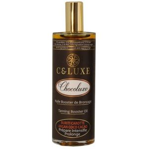 Natuurlijke bruiningsolie, chocolade: activator, versneller en bruiningsverlenging, olie voor en na de zon, intensieve en gelijkmatige bruining, 100 ml (chocolade)