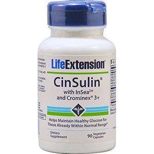Life Extension CinSulin with InSea2 & Crominex 3+ - 90 Veg Capsules