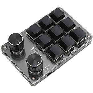 Mechanisch Gamingtoetsenbord, Klein Draagbaar OSU-gamingtoetsenbord met 9 Toetsen DIY Programmeerbaar voor Muziek voor op Kantoor