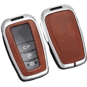Autosleutel beschermhoes Legering Lederen Autosleutel Case Cover Shell Voor Prius Voor Camry Voor Corolla Voor CHR Voor C-HR Voor RAV4 Land Cruiser Sleutelhanger Sleutel Shell(14)