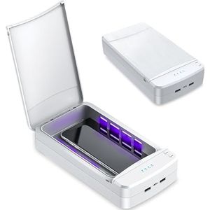 Professionele nagelkunst sterilisator box: WIYETY UV lamp sterilisator, professioneel UV desinfectie-apparaat met stille werking geschikt voor nagelgereedschap en nagelsalons (wit)