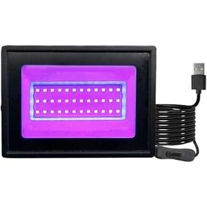 UV-uithardingslamp, 10W UV-uithardingslamp, uitharding van fluorescentiemiddel, 395 nageluithardingslamp, blacklight, Halloween-decoratielamp, verjaardagsfeestje